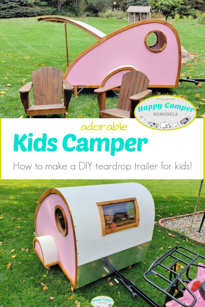 Kids Camper - how to make a diy teardrop trailer for kids