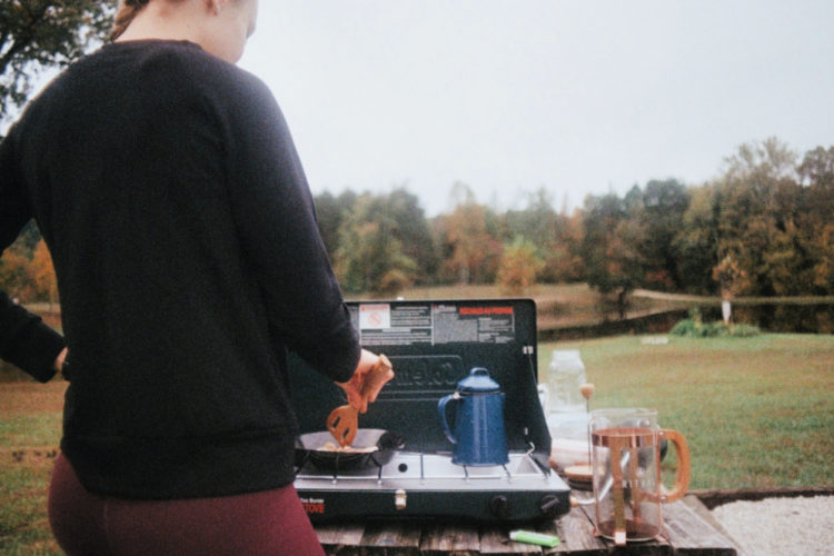 outdoor camper kitchen cooking